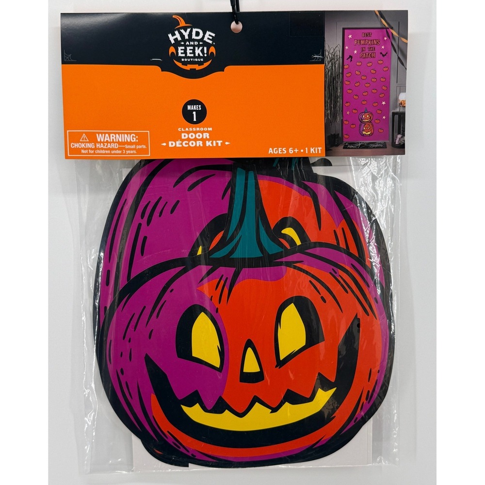 Hyde and EEK Halloween Classroom Door Decor Kit Pumpkin Patch